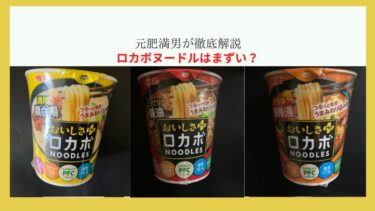 ロカボヌードルはまずい？20kg痩せた元肥満男が徹底解説