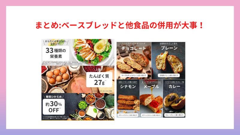 まとめ:ベースブレッドは筋トレと相性が良い！他食品との併用が重要